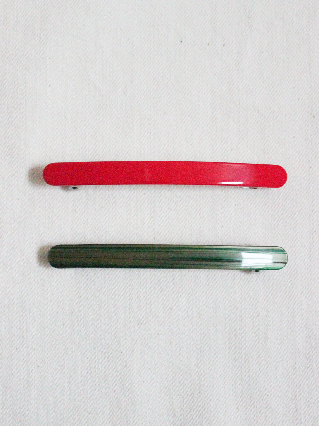 Slim Paris Barrette in Ruby
