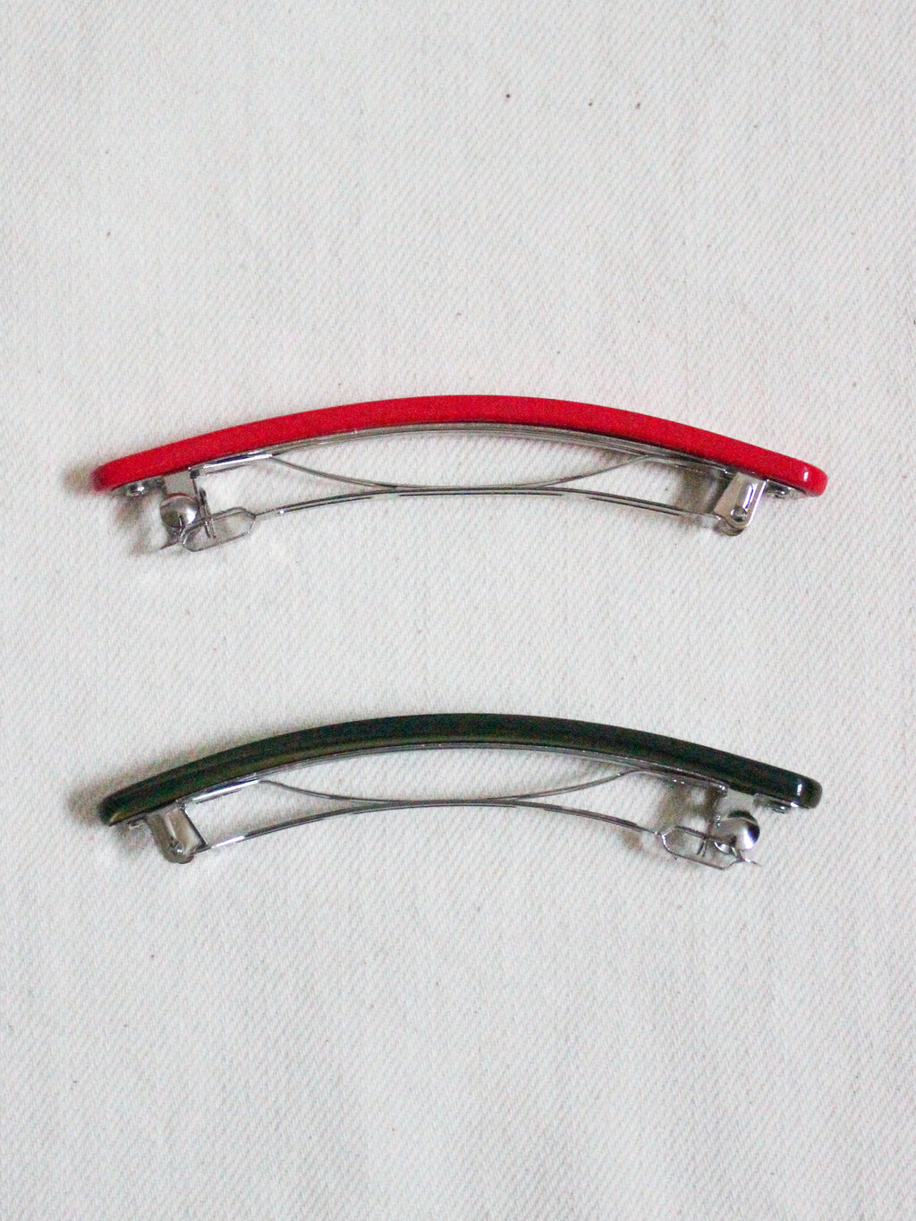 Slim Paris Barrette in Ruby