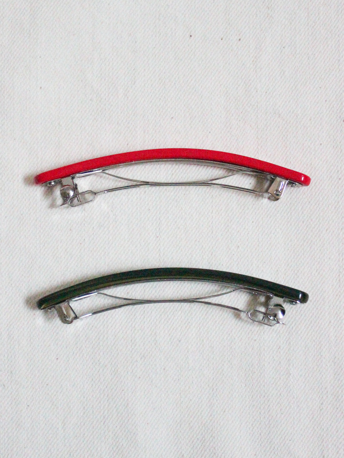 Slim Paris Barrette in Ruby