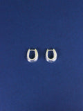 Gemma Hoops in Sterling Silver