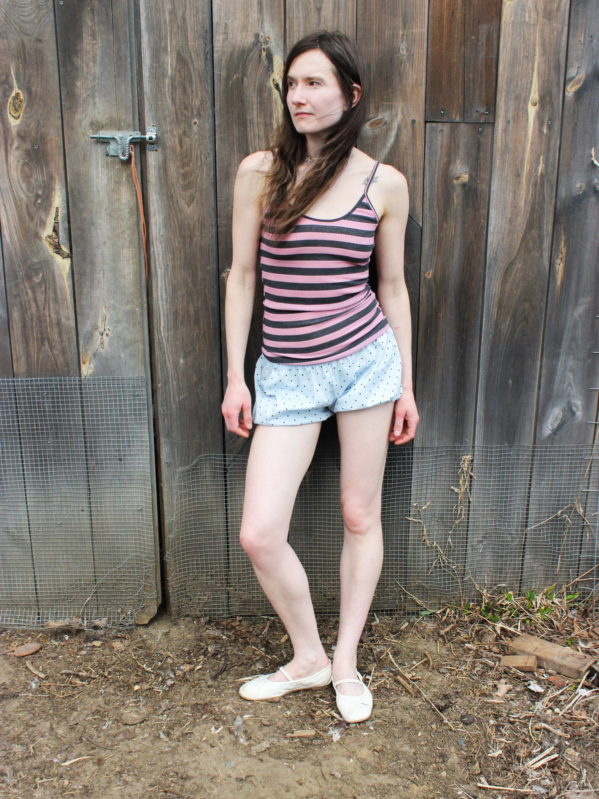Babydoll Bloomers in Blue Polka Dot